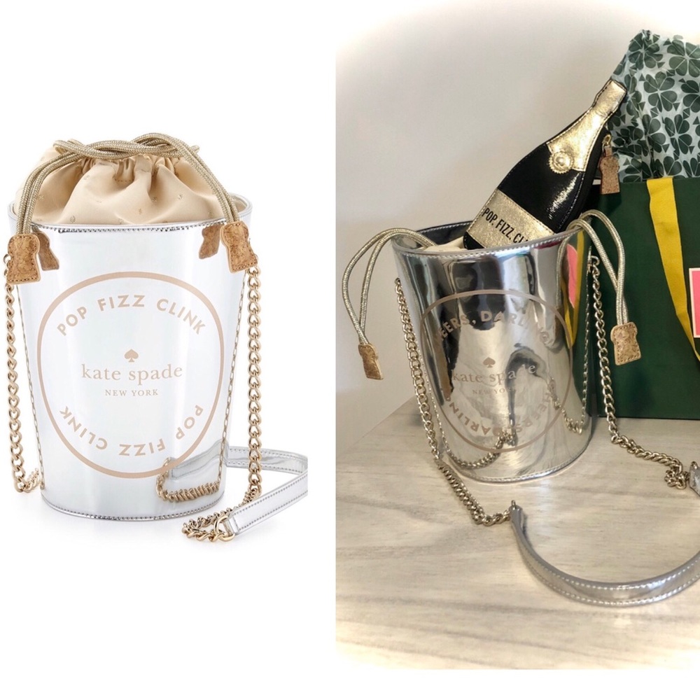 Kate Spade Champagne Bucket Tote & CoinPurse Set